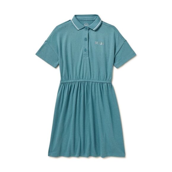 Wonder Nation Girls Vent Back Polo Dress, Size XL - Picture 1 of 3